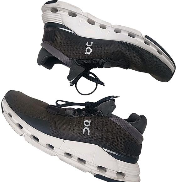 On Cloud Cloudnova Women's Athletic Running Shoes. Sz 8 Brown Black - Picture 2 of 9